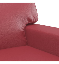 Fauteuil Rouge bordeaux 60 cm Similicuir