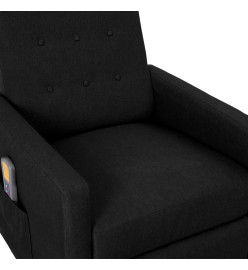 Fauteuil de massage Noir Tissu