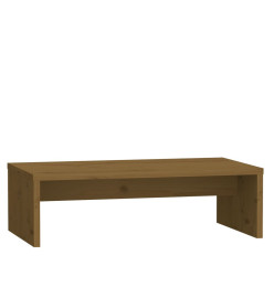 Support de moniteur Marron miel 50x27x15 cm Bois de pin solide