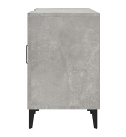 Meuble TV gris béton 150x30x50 cm bois d'ingénierie