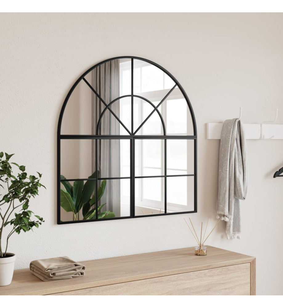 Miroir mural noir 80x80 cm arche fer Miroir mural noir 80x80 cm arche fer