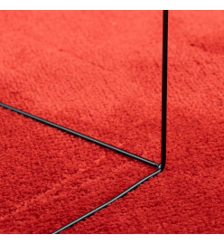 Tapis OVIEDO à poils courts rouge 140x200 cm