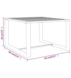 Salon de jardin 3 pcs avec coussins Aluminium Anthracite