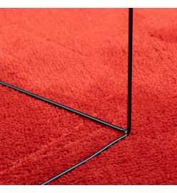 Tapis OVIEDO à poils courts rouge 100x200 cm