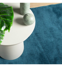 Tapis OVIEDO à poils courts turquoise 160x230 cm