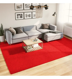 Tapis OVIEDO à poils courts rouge 240x340 cm