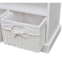 banc de stockage Aarau blanc