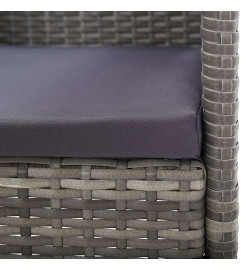 Ensemble à manger de jardin et coussins 5 pcs Anthracite