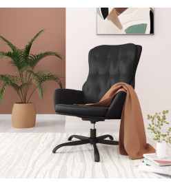 Chaise de relaxation Noir Similicuir