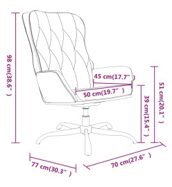 Chaise de relaxation Noir Similicuir