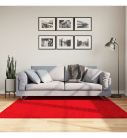 Tapis OVIEDO à poils courts rouge 160x160 cm