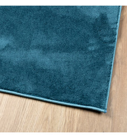 Tapis OVIEDO à poils courts turquoise 200x280 cm