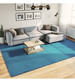 Tapis OVIEDO à poils courts turquoise 240x340 cm