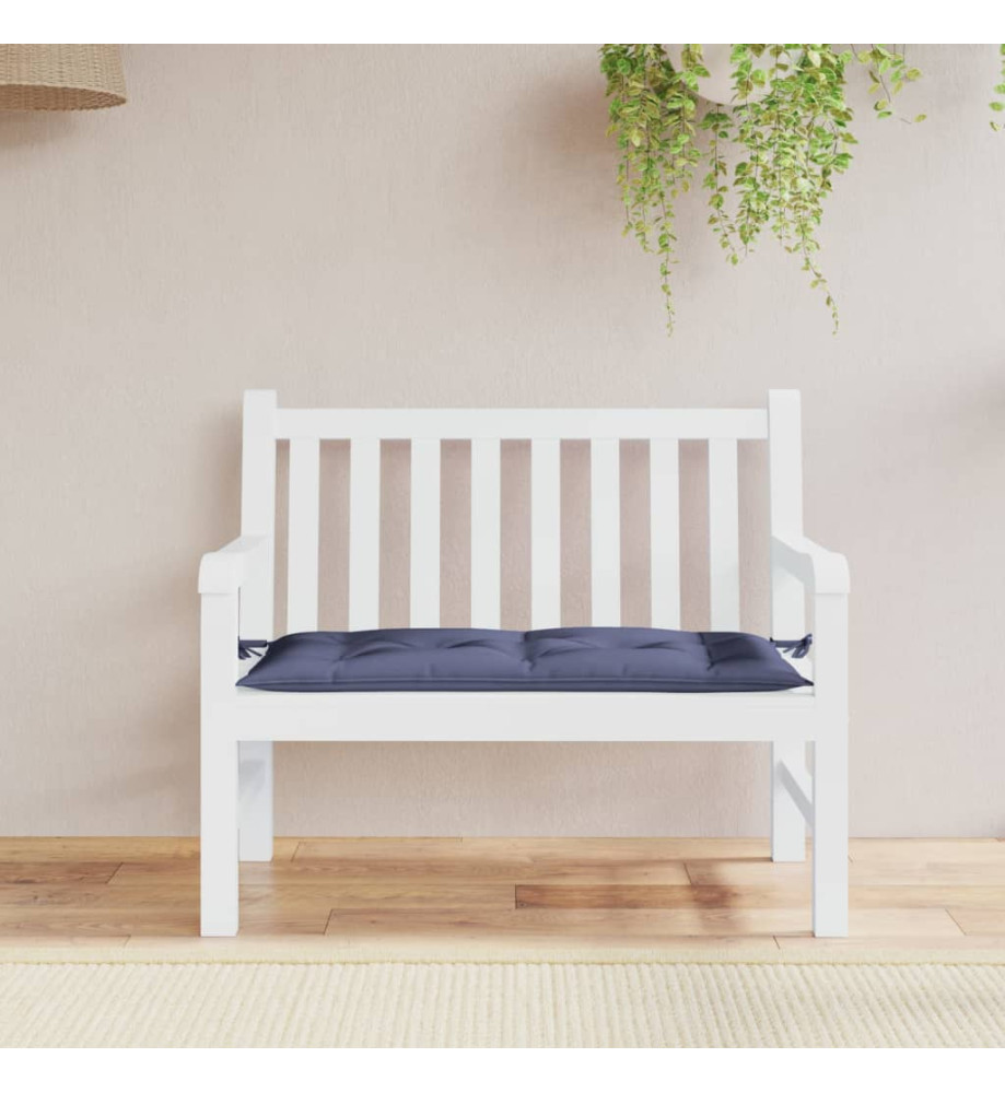 Coussin de banc de jardin bleu marine 110x50x7 cm tissu oxford Coussin de banc de jardin bleu marine 110x50x7 cm tissu oxford