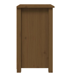 Table de chevet Marron miel 40x35x61,5 cm Bois de pin solide