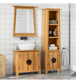 Ensemble de meubles de salle de bain 2 pcs bois de pin massif