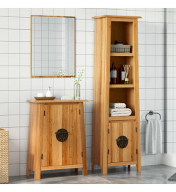 Ensemble de meubles de salle de bain 2 pcs bois de pin massif