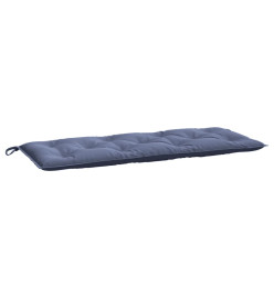 Coussins de banc de jardin lot de 2 bleu marine 120x50x7 cm