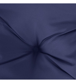 Coussins de banc de jardin lot de 2 bleu marine 120x50x7 cm