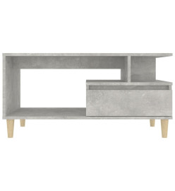 Table basse Gris béton 90x49x45 cm Bois d'ingénierie