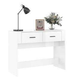 Table console Blanc brillant 100x39x75 cm Bois d'ingénierie