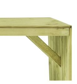 Table de jardin 220x101,5x80 cm Bois de pin imprégné