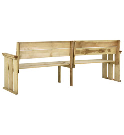 Banc de jardin 233 cm Bois de pin imprégné