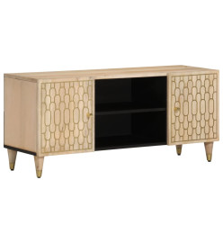 Meuble TV 105x33x46 cm Bois massif de manguier