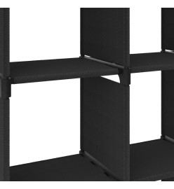 Étagère d'affichage 5 cubes Noir 103x30x72,5 cm Tissu