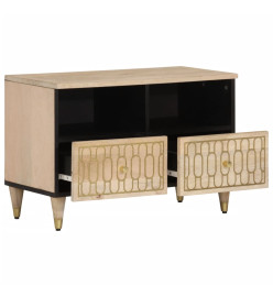 Meuble TV 70x33x46 cm Bois massif de manguier