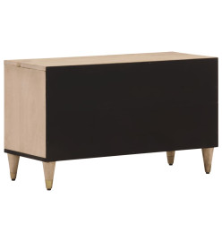 Meuble TV 80x31x46 cm bois massif de manguier