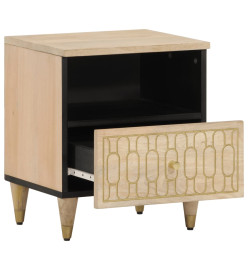 Table de chevet 40x33x46 cm Bois de manguier solide