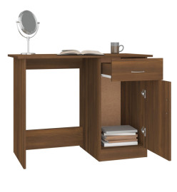 Bureau Chêne marron 100x50x76 cm Bois d'ingénierie