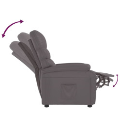 Fauteuil inclinable Gris Similicuir