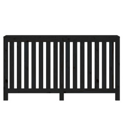 Cache-radiateur Noir 153x19x84 cm Bois massif de pin