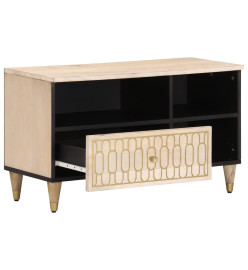 Meuble TV 80x33x46 cm bois massif de manguier