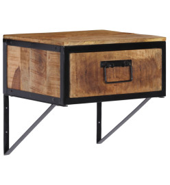 Table de chevet 40x35x40 cm bois de manguier massif