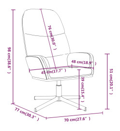 Chaise de relaxation Marron Similicuir