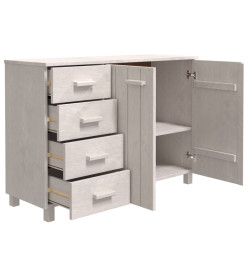 Buffet MOLDE Blanc 113x40x80 cm Bois massif de pin