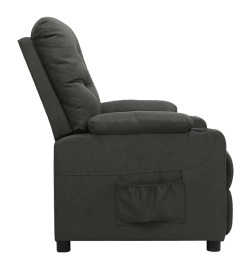 Fauteuil inclinable Gris foncé Tissu