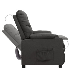 Fauteuil inclinable Gris foncé Tissu