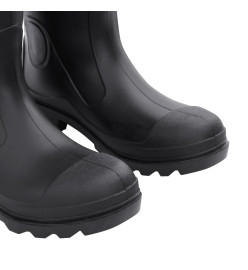 Bottes de pluie avec chaussettes amovibles noir taille 42 PVC