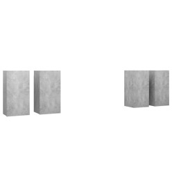 Meubles TV 4 pcs Gris béton 30,5x30x60 cm Aggloméré