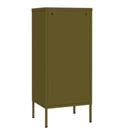 Armoire de rangement Vert olive 42,5x35x101,5 cm Acier