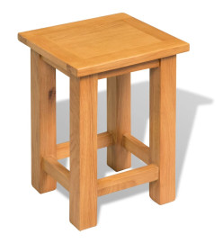 Table d'appoint 27 x 24 x 37 cm Bois de chêne massif