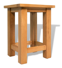 Table d'appoint 27 x 24 x 37 cm Bois de chêne massif