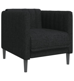 Fauteuil noir tissu