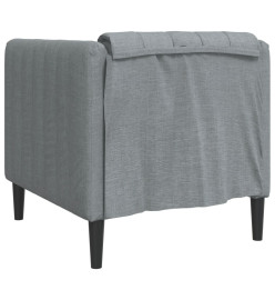 Fauteuil gris clair tissu