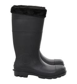 Bottes de pluie avec chaussettes amovibles noir taille 45 PVC