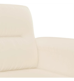 Ensemble de canapés 3 pcs avec coussins Beige Tissu microfibre